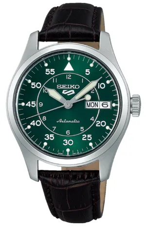 Seiko 5 SRPJ89K1 Sports Kelly Green Flieger Suit Style Automatic Watch for Men Affordable casual watches Sporty casual watches Affordable luxury casual watches