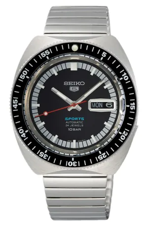 Seiko 5 SRPK17K1 Sports 55th Anniversary Limited Ed 1968 Re-creation Automatic Watch for Men Affordable casual watches Sporty casual watches Affordable luxury casual watches