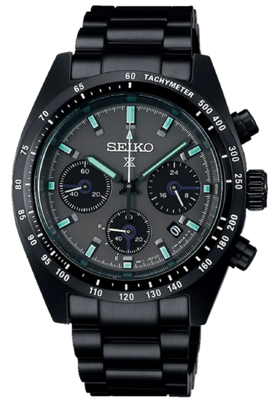 Seiko Prospex Black Series Night Speedtimer Solar Chronograph Watch SSC917P1 Affordable casual watches Sporty casual watches Affordable luxury casual watches