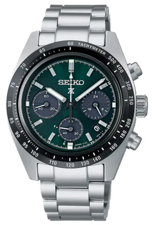 Seiko Prospex SSC933P1 Deep Green Speedtimer Solar Chronograph Watch for?Men Affordable casual watches Sporty casual watches Affordable luxury casual watches