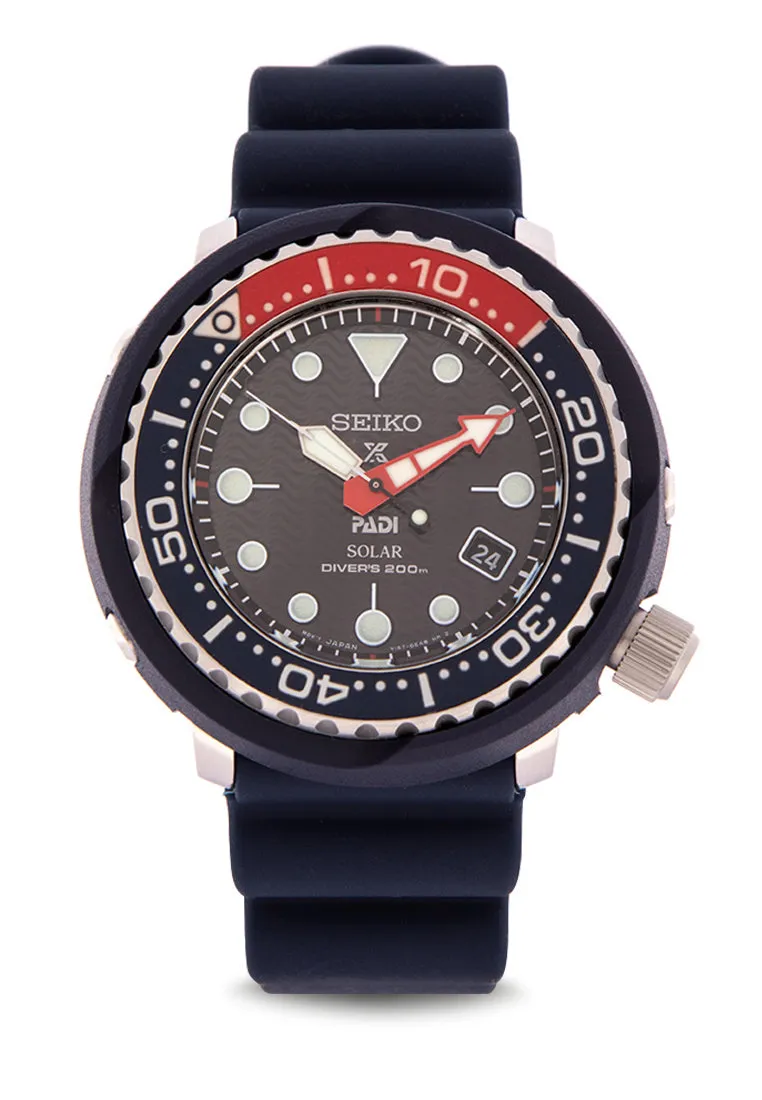 Seiko SNE499P1 Prospex Silicone Strap Solar Watch for Men's Affordable casual watches Sporty casual watches Affordable luxury casual watches