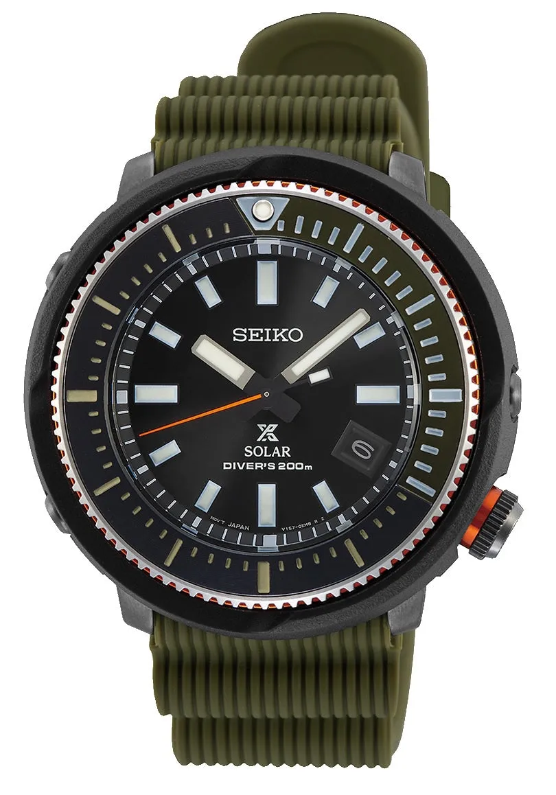 Seiko SNE547P1 Prospex Tuna Street Series Solar Watch Affordable casual watches Sporty casual watches Affordable luxury casual watches