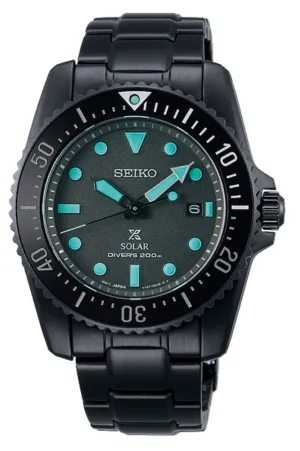 Seiko SNE587P1  Prospex The Black Series Limited Ed Solar Automatic Watch Men Affordable casual watches Sporty casual watches Affordable luxury casual watches