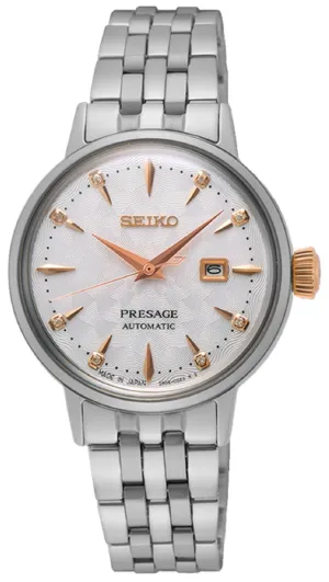 Seiko SRE009J1 Presage Cocktail Time Skydiving Automatic Watch for Women Affordable casual watches Sporty casual watches Affordable luxury casual watches