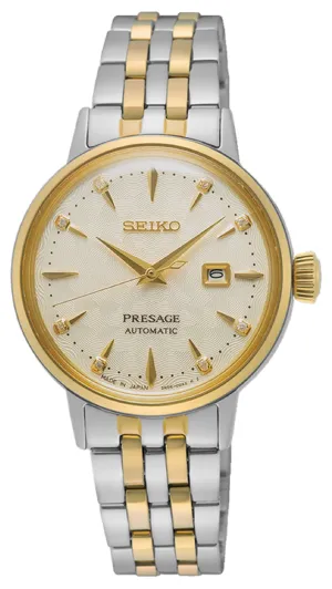 Seiko SRE010J1 Presage Cocktail Time Skydiving Automatic Watch For Women Affordable casual watches Sporty casual watches Affordable luxury casual watches