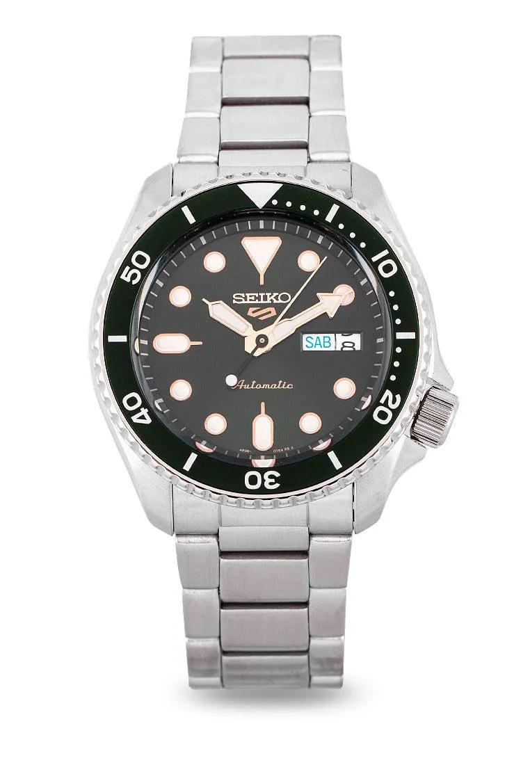 SEIKO SRPD63K1 Silver Stainless Stell Automatic Watch Men Affordable casual watches Sporty casual watches Affordable luxury casual watches