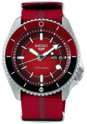 Seiko SRPF67K1 5 Naruto Series Sarada Uchiha Limited Edition Automatic Watch for Men's Affordable casual watches Sporty casual watches Affordable luxury casual watches