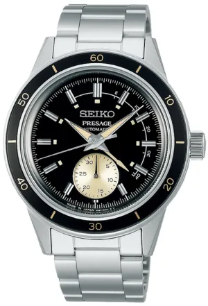 Seiko SSA449J1 Presage Style 60's Automatic Silver Stainless Watch for Men Affordable casual watches Sporty casual watches Affordable luxury casual watches