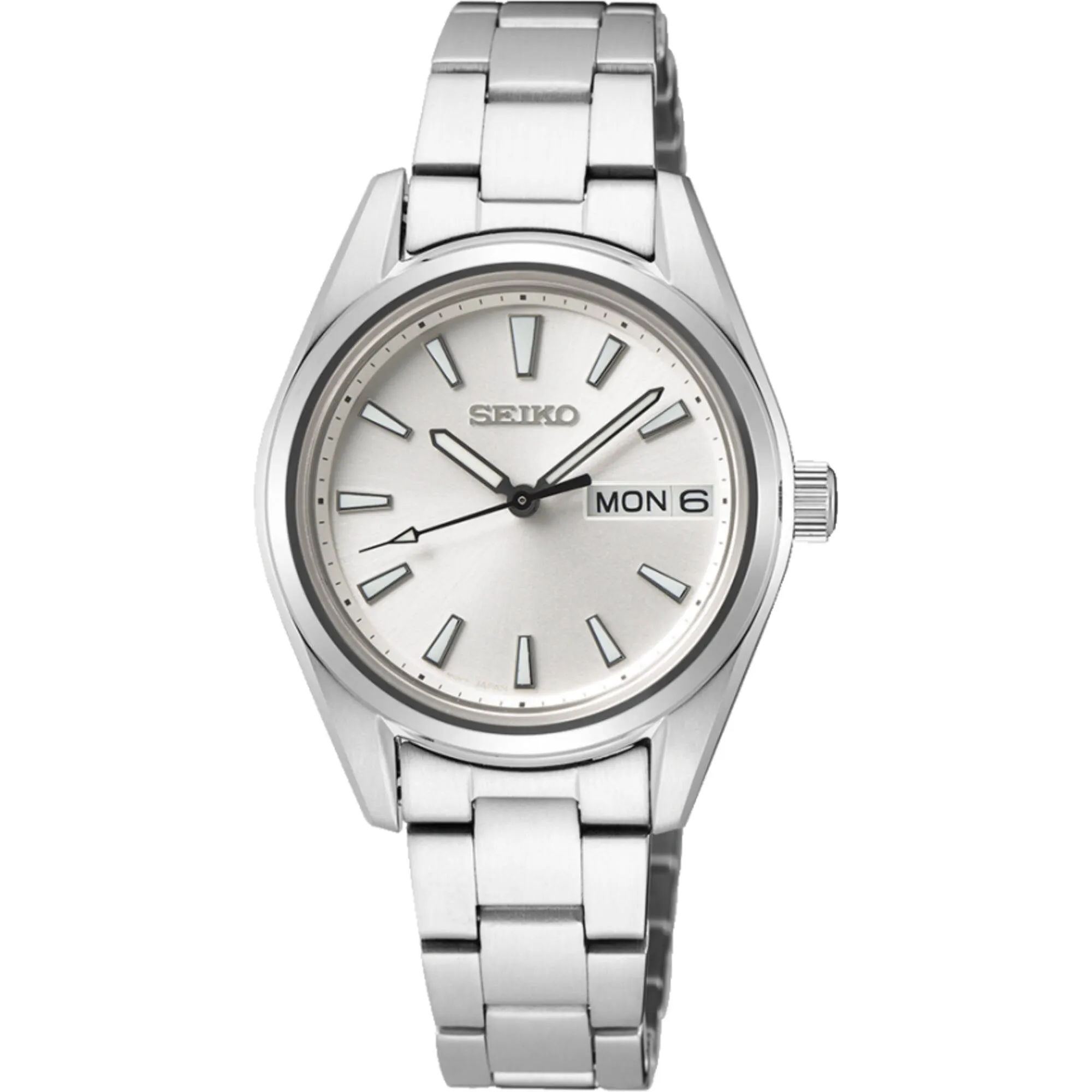 Seiko Women's Watch - Classic Quartz Silver Tone Dial Steel Bracelet | SUR349P1 Luxury Quartz Watch Quartz Watch Sale
