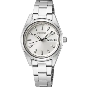 Seiko Women's Watch - Classic Quartz Silver Tone Dial Steel Bracelet | SUR349P1 Luxury Quartz Watch Quartz Watch Sale