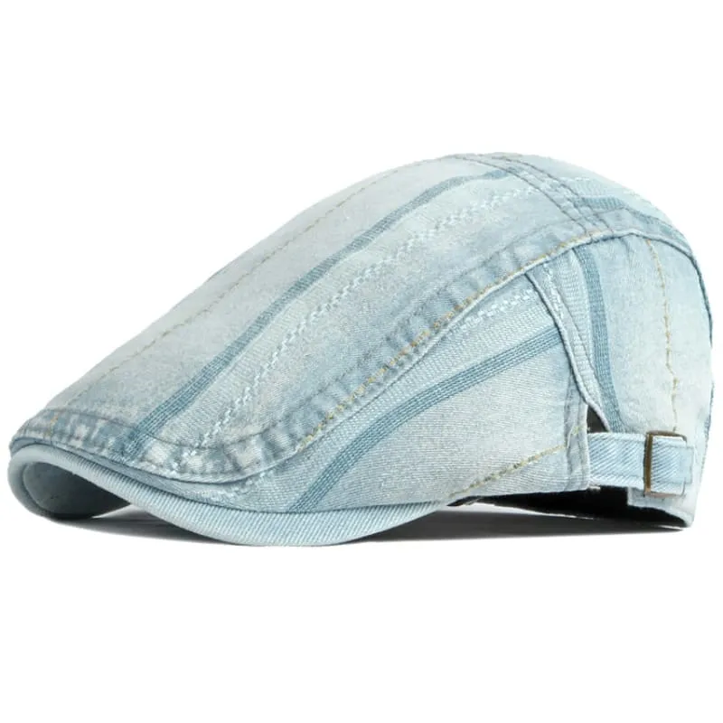 Shandley Painter Denim Flat Cap