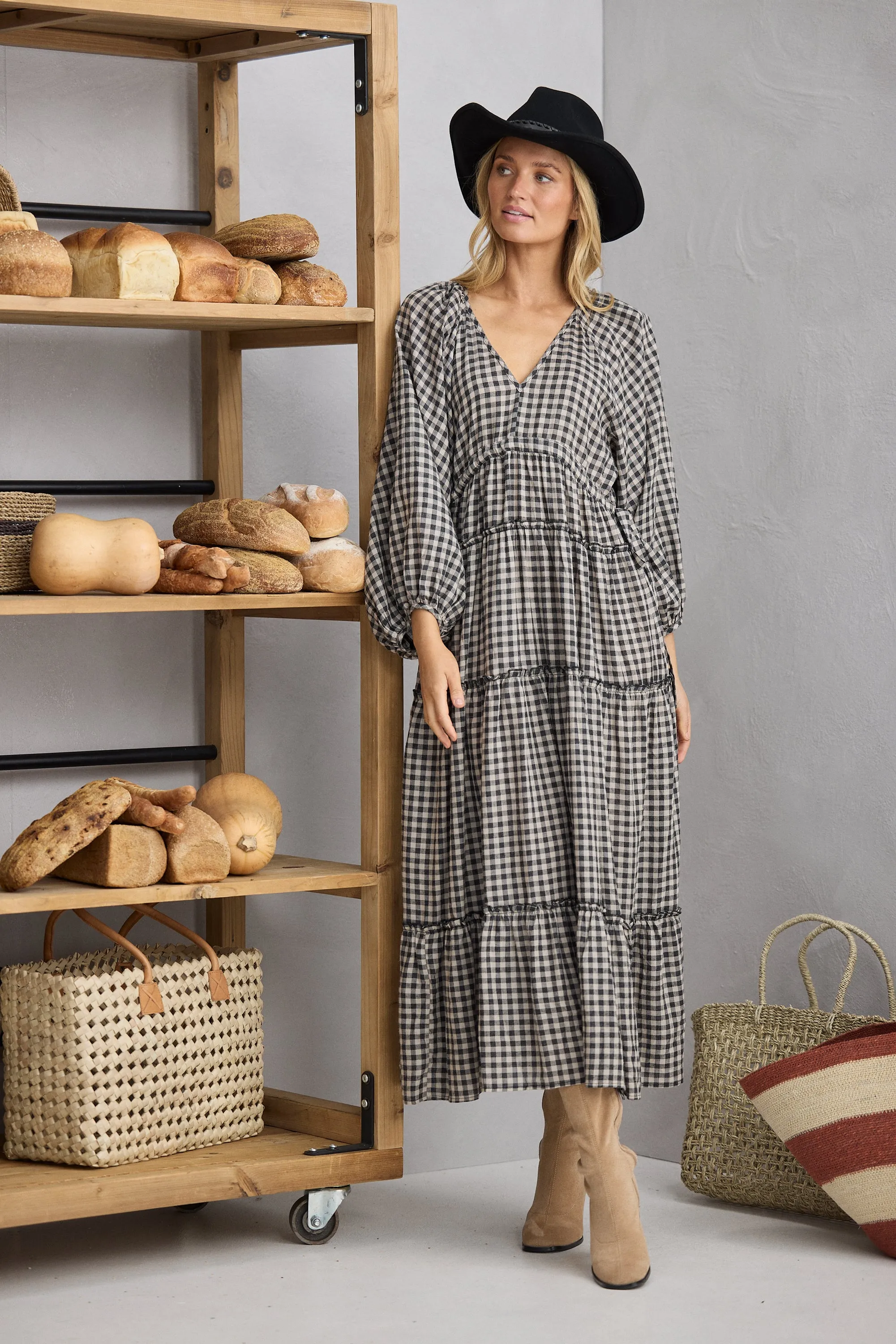 Shanty - SH25041-1 Wing and a Prayer Maxi Dress