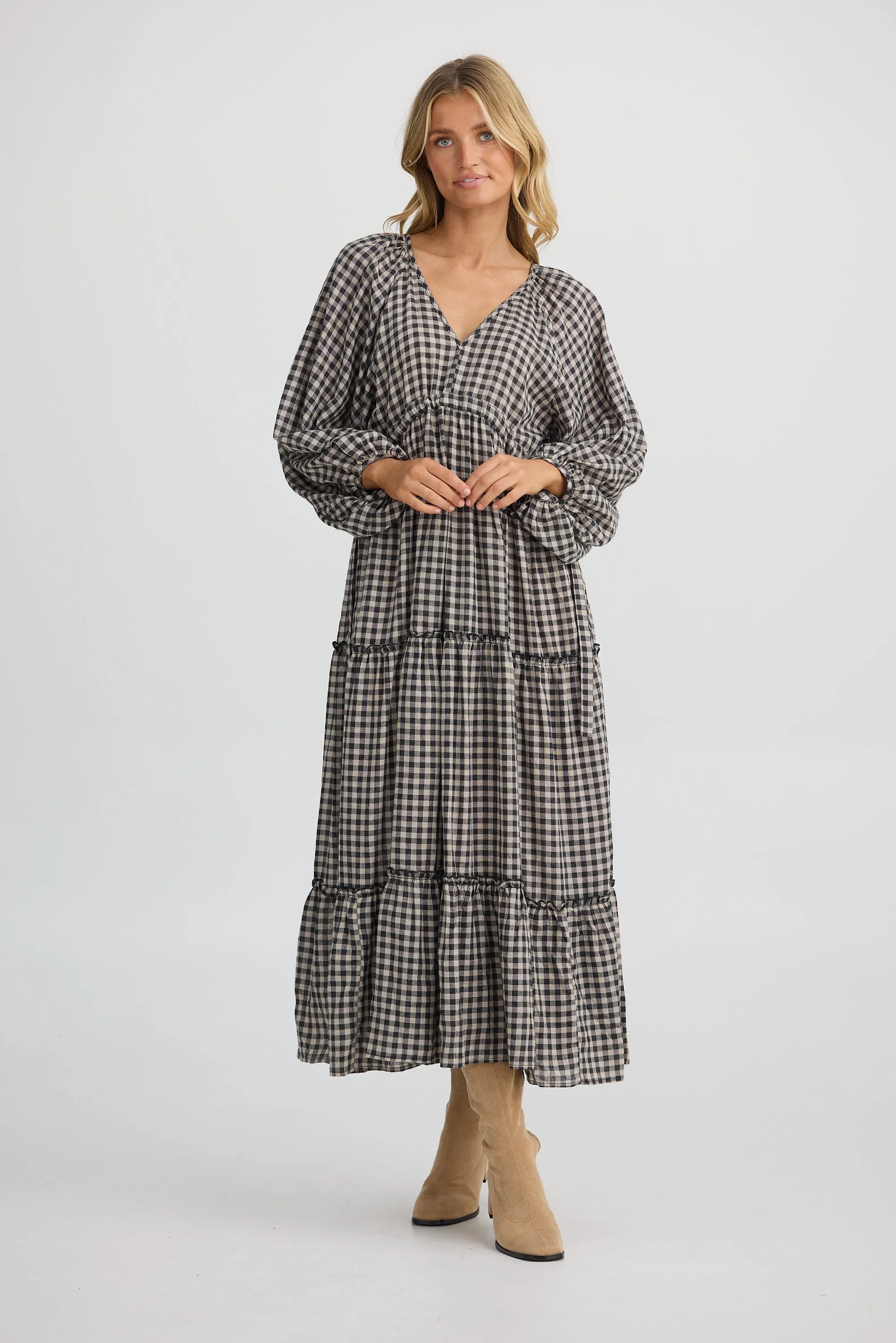 Clothings Shanty - SH25041-1 Wing and a Prayer Maxi Dress Dresses women dresses dress stores