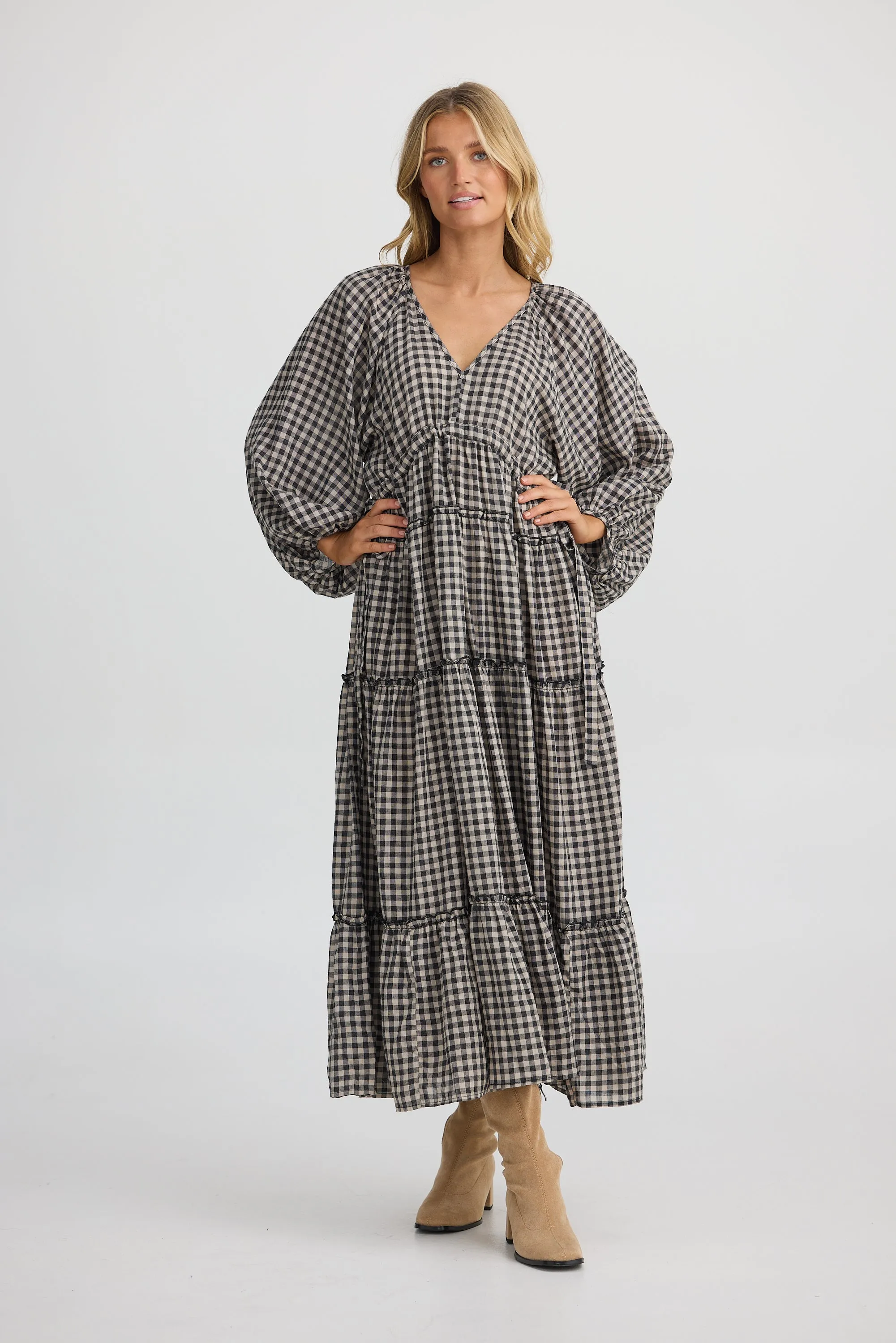 Shanty - SH25041-1 Wing and a Prayer Maxi Dress