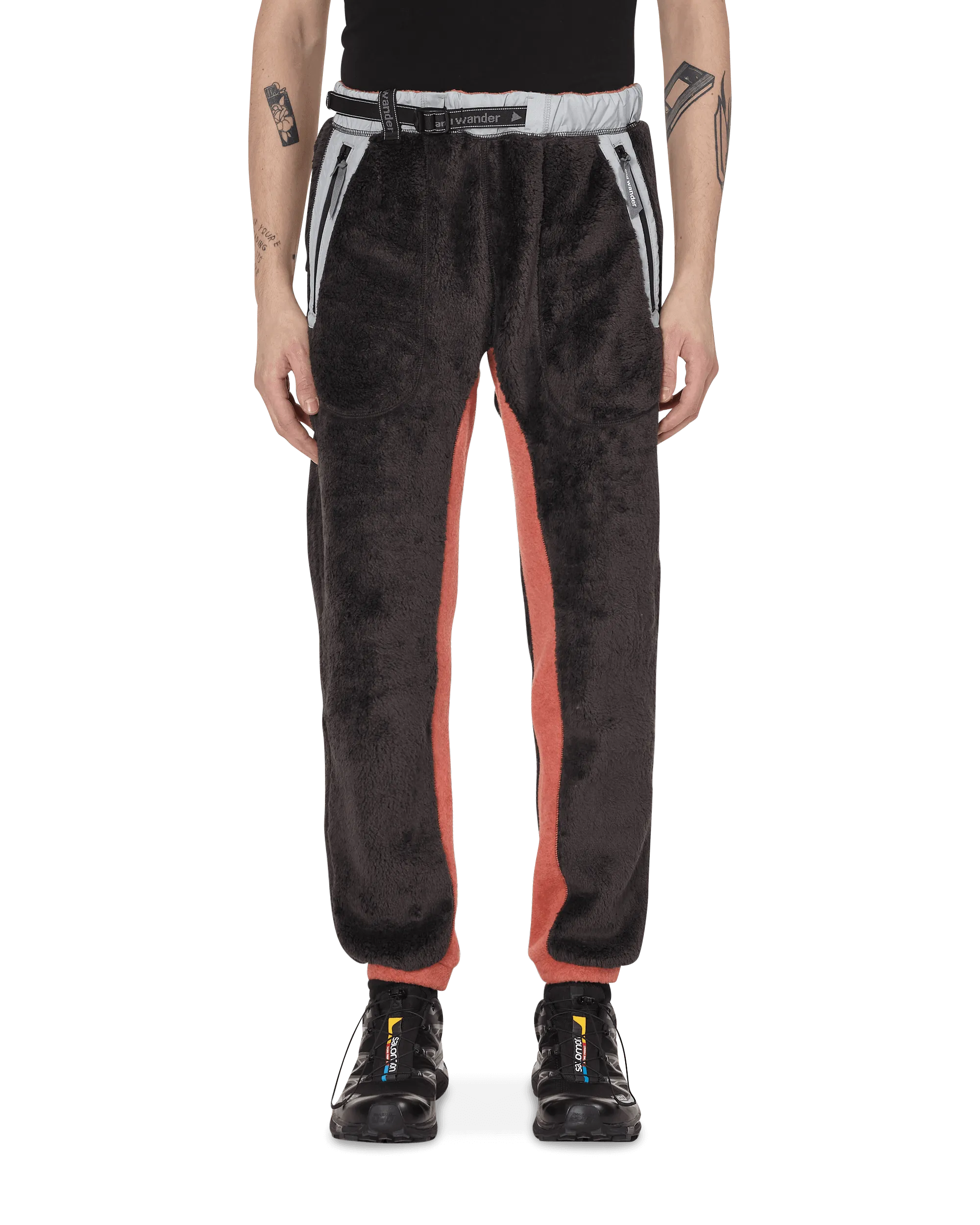 Slam Jam High Loft Polartec Fleece Pants Black Men's sweatshirt