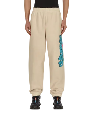 Slime Reverse Fleece Sweatpants Beige Men's sweatshirt