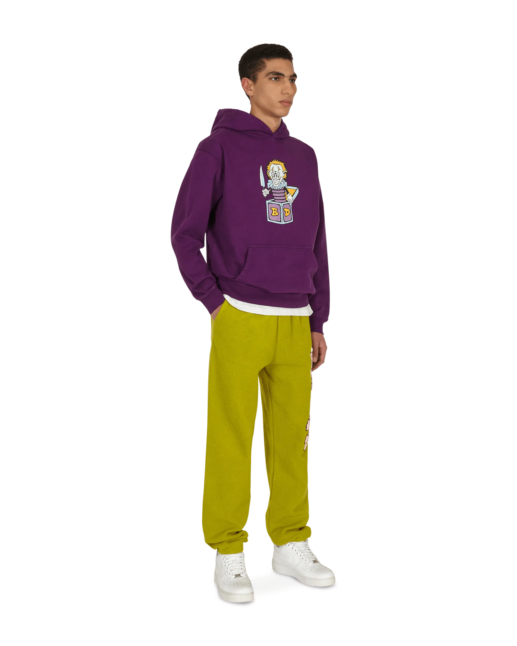 Slime Reverse Fleece Sweatpants Red