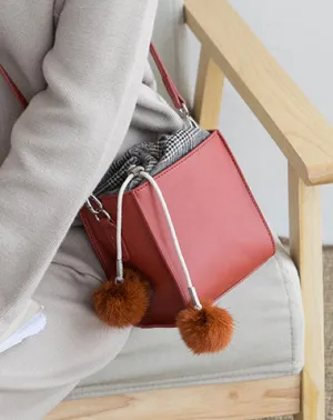 Small Cute Leather Womens Stylish Bucket Crossbody Purse Barrel Shoulder Bag for Women cheap online
