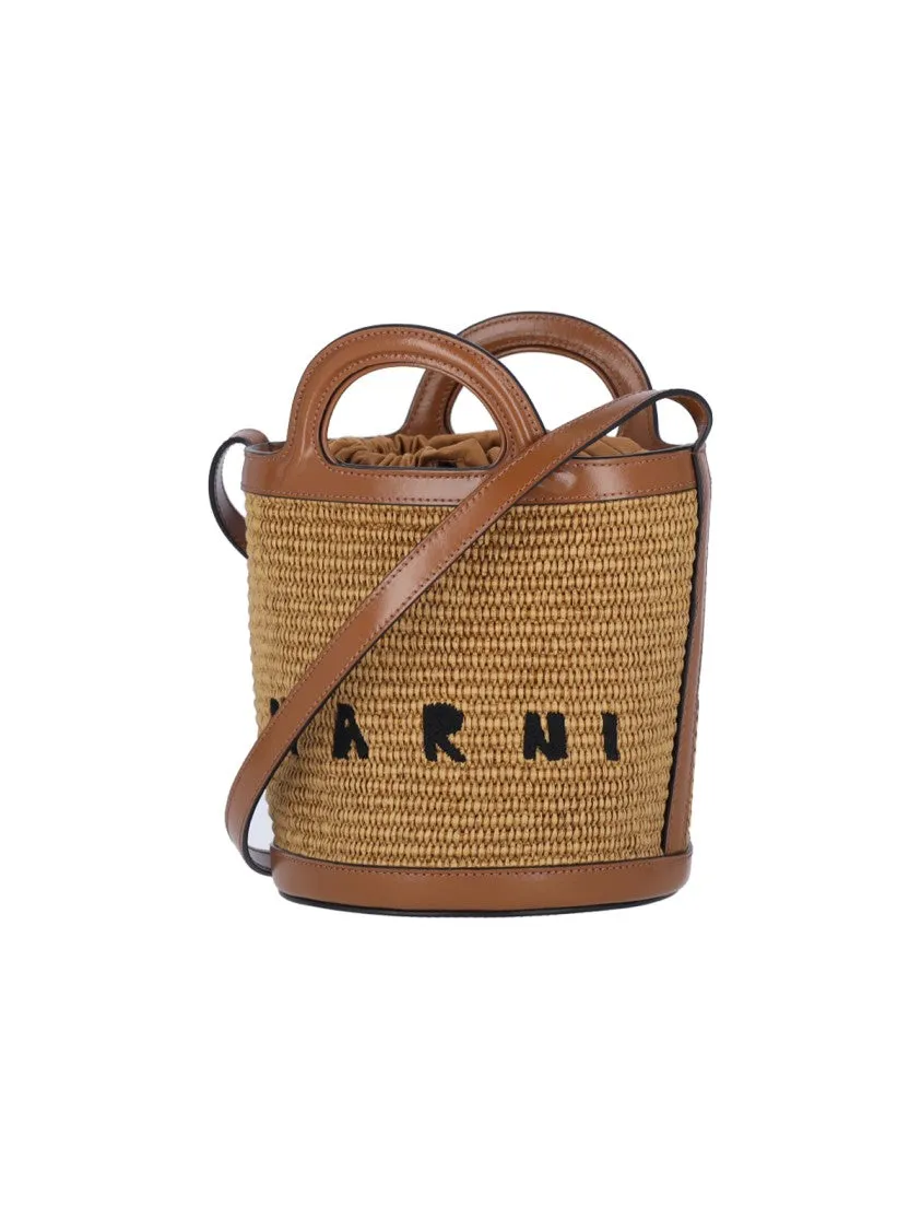 Small 'Tropicalia' Bucket Bag ?C Brown