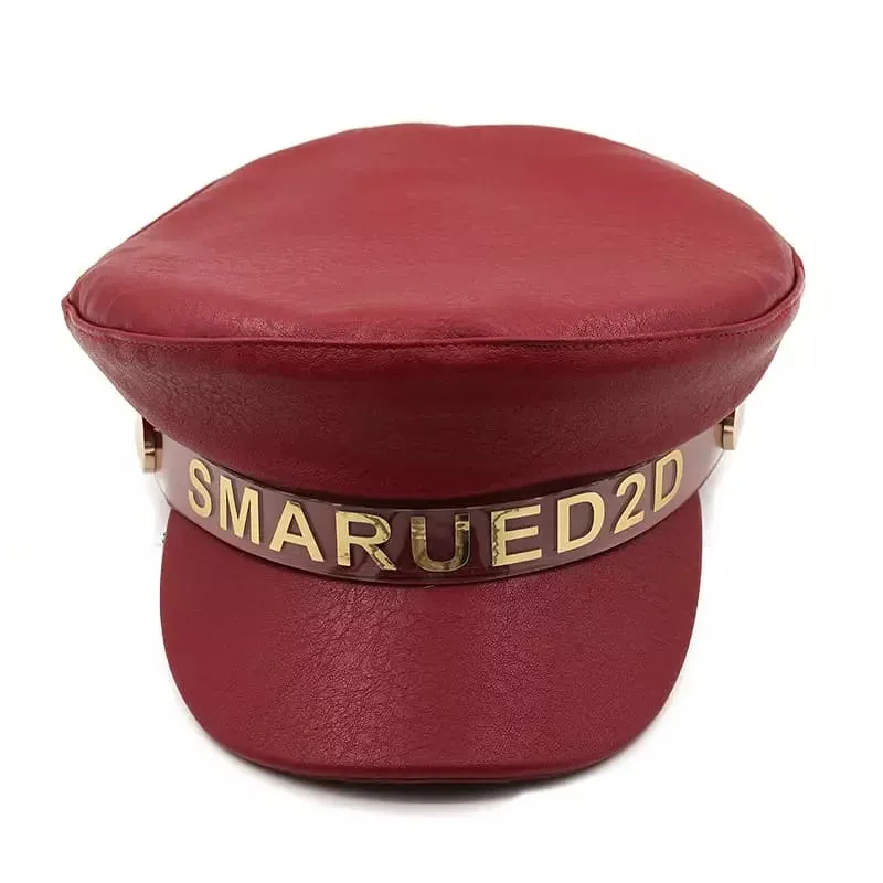 Smarued 2D Leather Sailor Cap