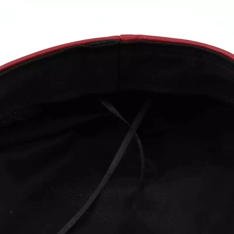 Smarued 2D Leather Sailor Cap