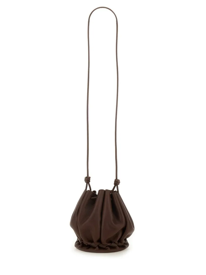 Soft Gathered Brown Calf Leather Molina Bag