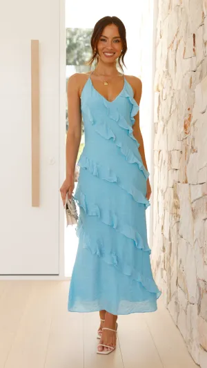 Sophia Maxi Dress - Blue,prom dresses,wedding guest dresses,homecoming dresses,bridesmaid dresses,cocktail dresses,women clothing,summer dresses,formal dresses,sundresses,mother of the bride dresses,quince clothing,bodycon dress,dress casual,dress design,d
