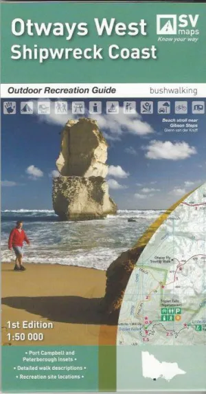 Spatial Vision Otways West Shipwreck Coast camp map guide sale waterproof hiking map topographic camping map