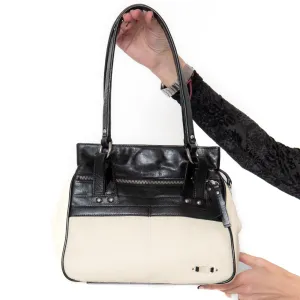 Sportmax Leather And Fabric Shoulder Bag handbags sale 80% off