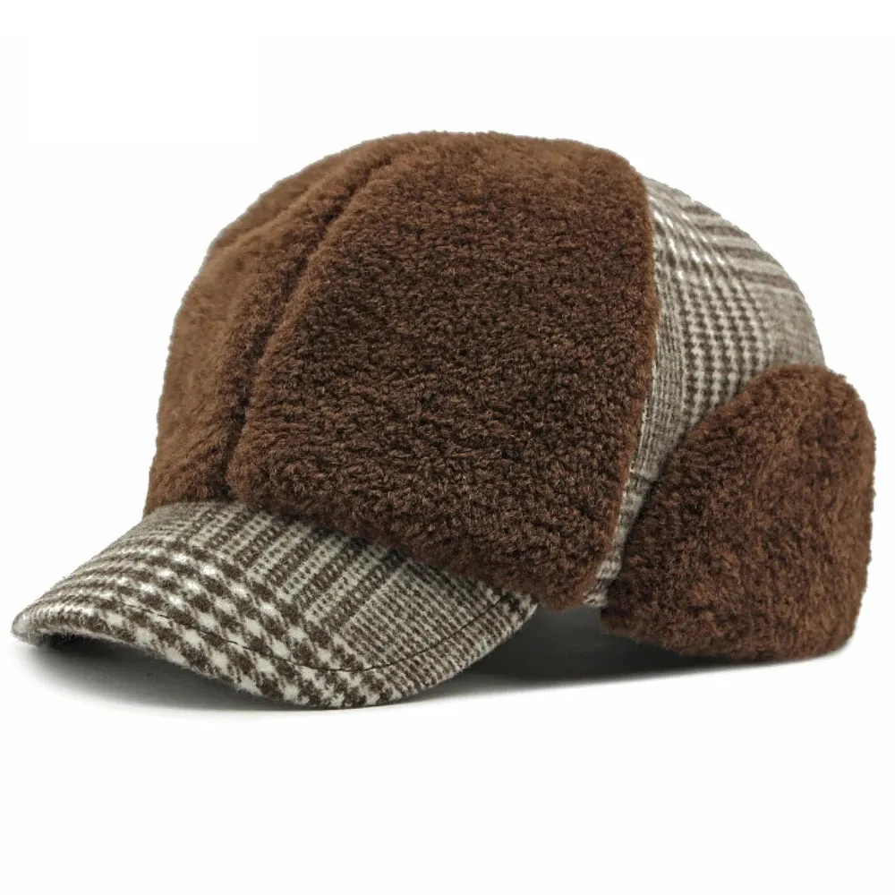 Stockholm Winter Earflaps Fur Baseball Cap