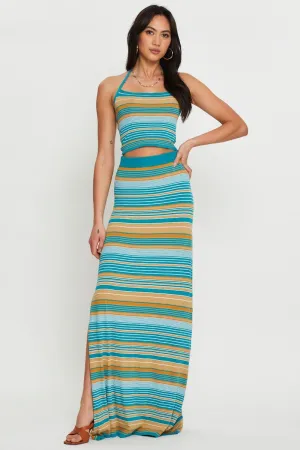 Stripe Knit Skirt Maxi,skirt,denim skirt,mini skirt,maxi skirt,jean skirt,skort,tennis skirt,pleated skirt,pencil skirt,bubble skirt,plisse skirt,fitted skirt,midi skirt,short skirt,short mini skirt,leather skirt,a line skirt