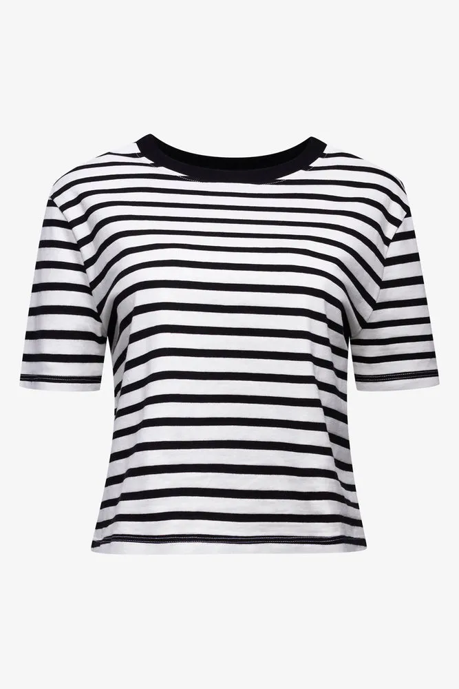 Stripe Top Black And White,women t-shirt cotton,women t-shirt top,boutique women's clothing