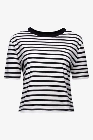 Stripe Top Black And White,women t-shirt cotton,women t-shirt top,boutique women's clothing