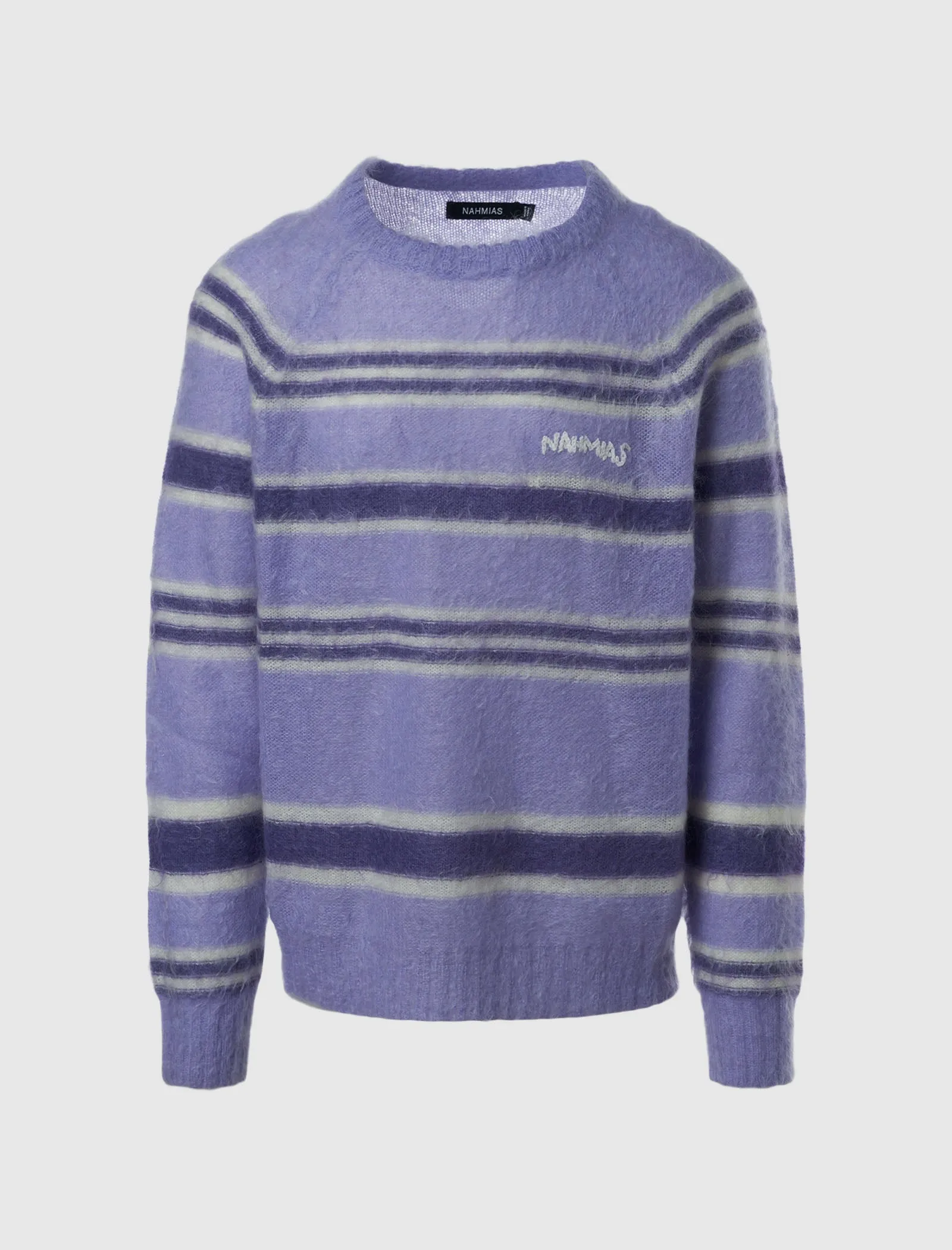 STRIPED KNIT CREWNECK men's T-shirts