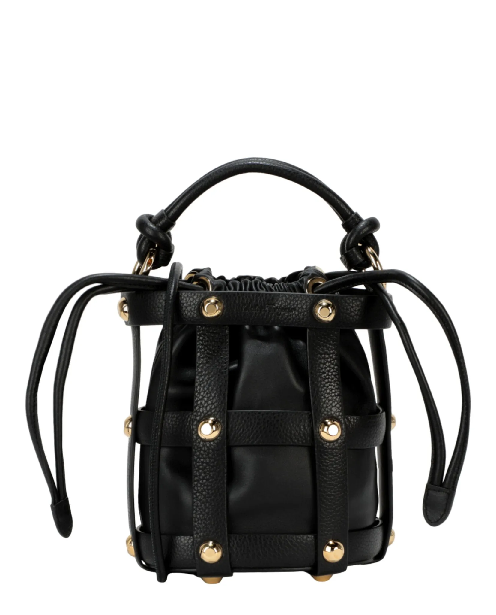 Stud Cage Bucket Bag stylish bucket bags