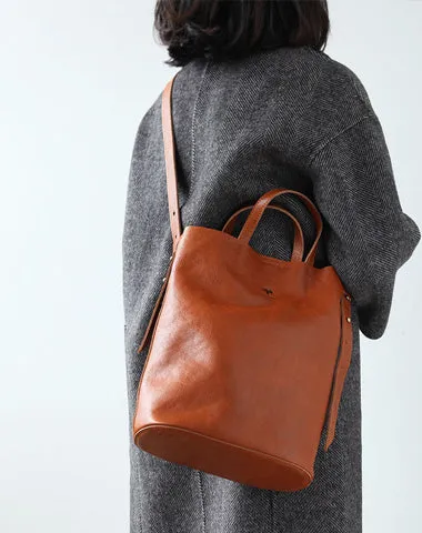 Stylish Leather Bucket Bag Large Tote Bag Shopper Barrel Bag Shoulder Bag Purse For Women cheap online