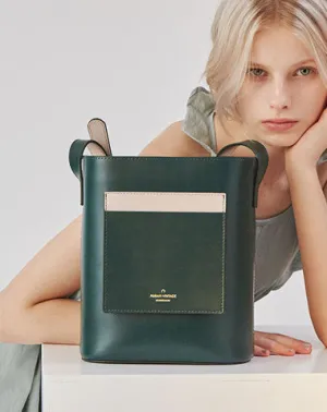 Stylish Leather Green Coffee Womens Bucket Purse Crossbody Bag Barrel Shoulder Bag for Women cheap online