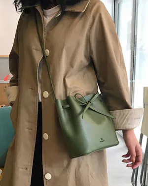 Stylish Leather Womens Shoulder Bucket Bag Crossbody Bag For Women cheap online