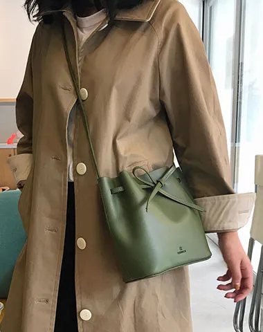 Stylish Leather Womens Shoulder Bucket Bag Crossbody Bag For Women cheap online