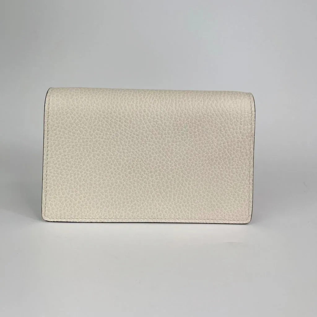 Super Mini Dionysus Leather Crossbody Bag in White with RHW anti-theft crossbody bags sale