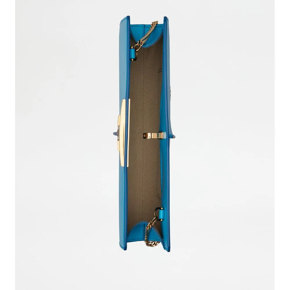 T Timeless Clutch Bag in Leather Small