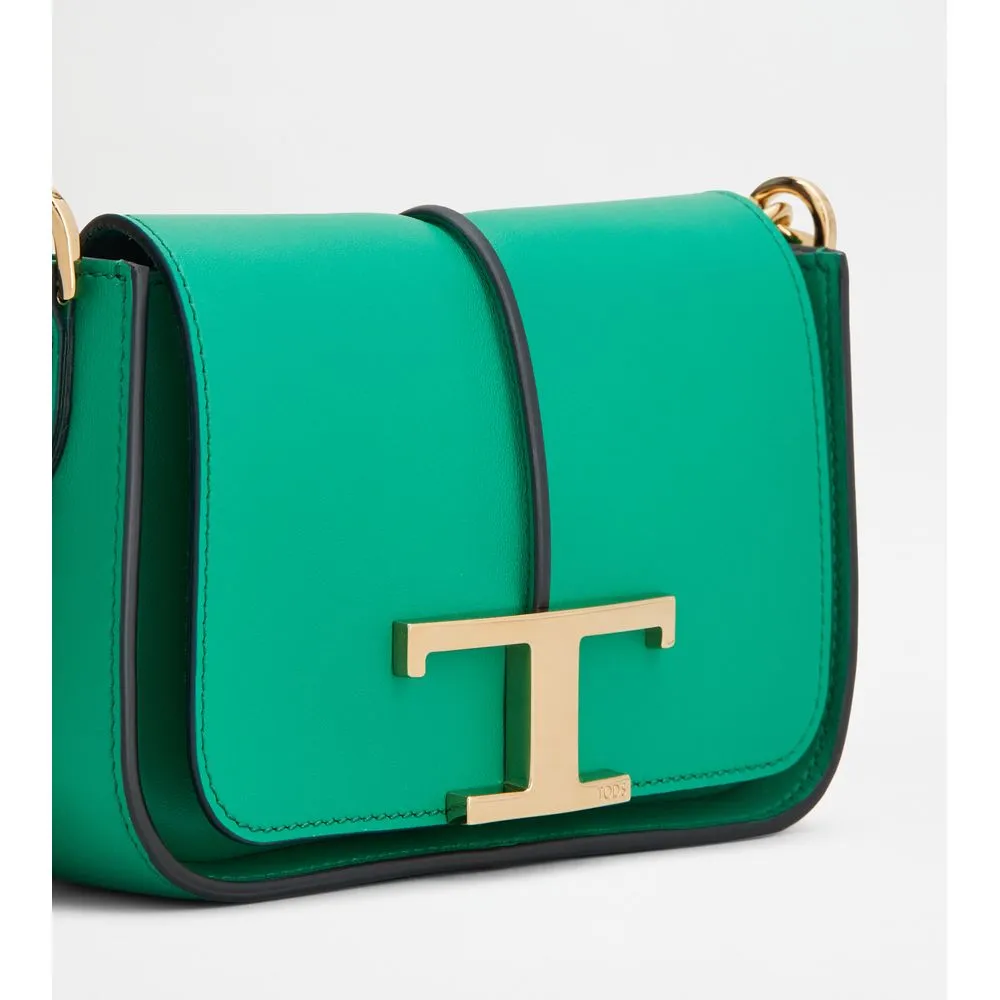 T Timeless Crossbody Bag in Leather Micro