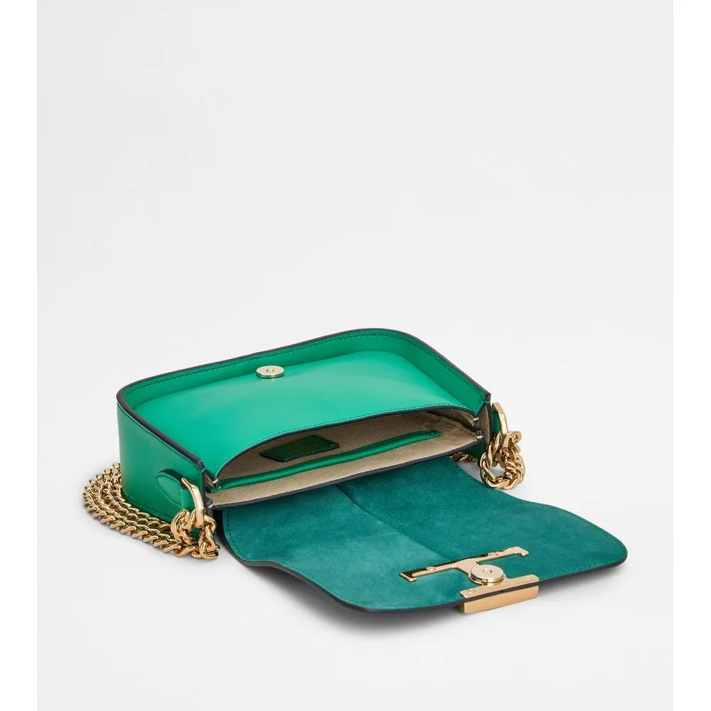 T Timeless Crossbody Bag in Leather Micro
