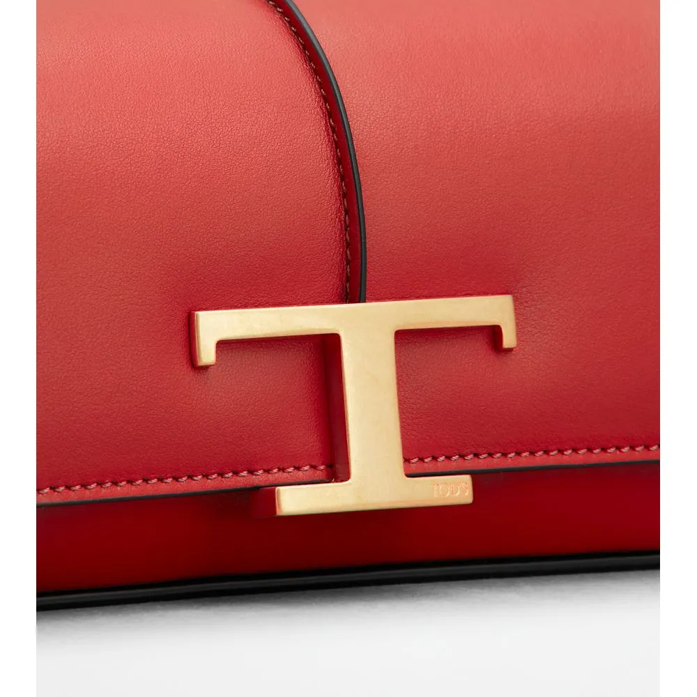 T Timeless Crossbody Bag in Leather Mini