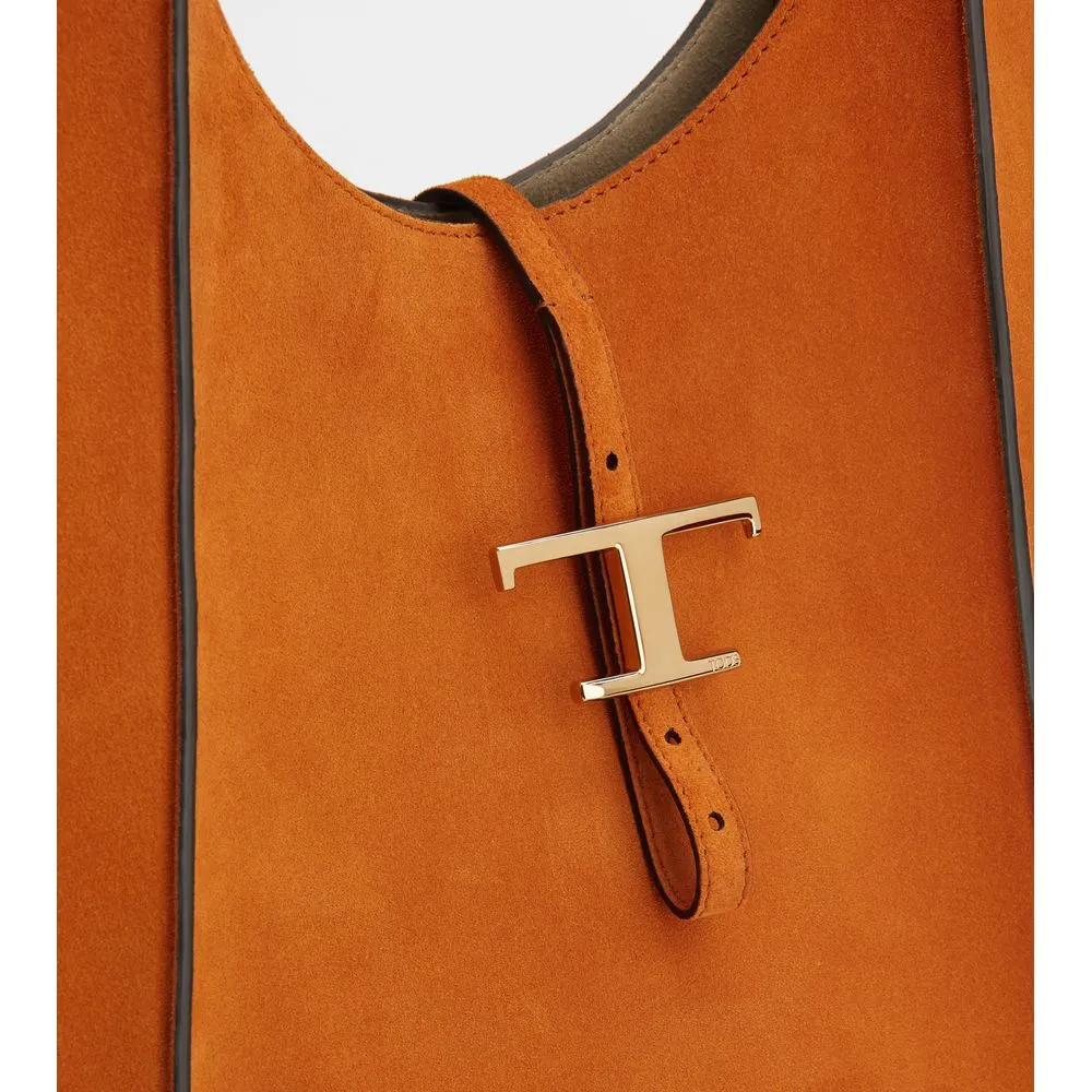T Timeless Hobo Bag in Suede Large