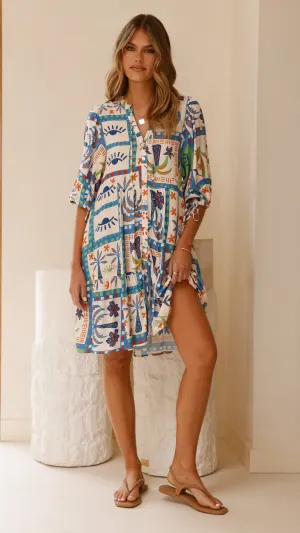 Tabitha Mini Dress - Lorelei Print,prom dresses,wedding guest dresses,homecoming dresses,bridesmaid dresses,cocktail dresses,women clothing,summer dresses,formal dresses,sundresses,mother of the bride dresses,quince clothing,bodycon dress,dress casual,dres