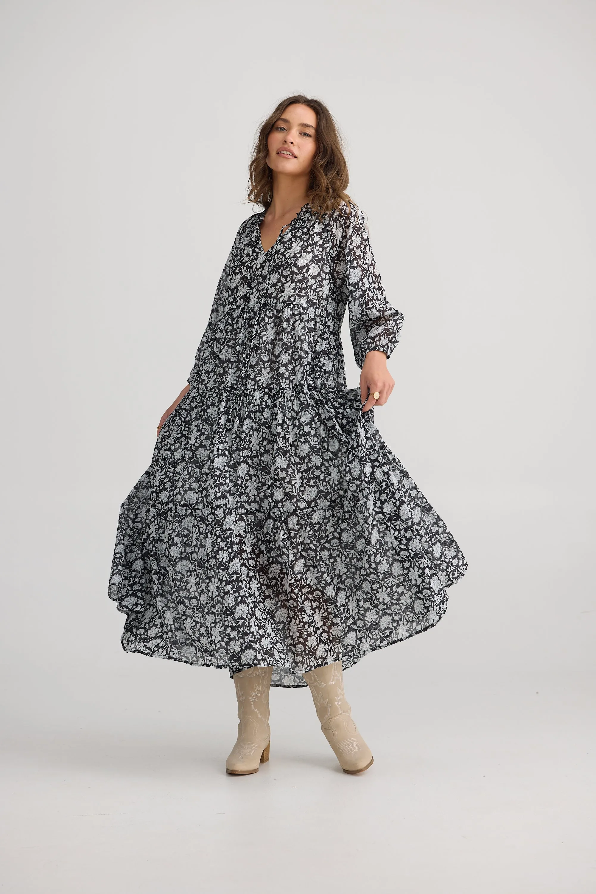 Talisman - TA25105-02 Damascus Mid Sleeve Dress