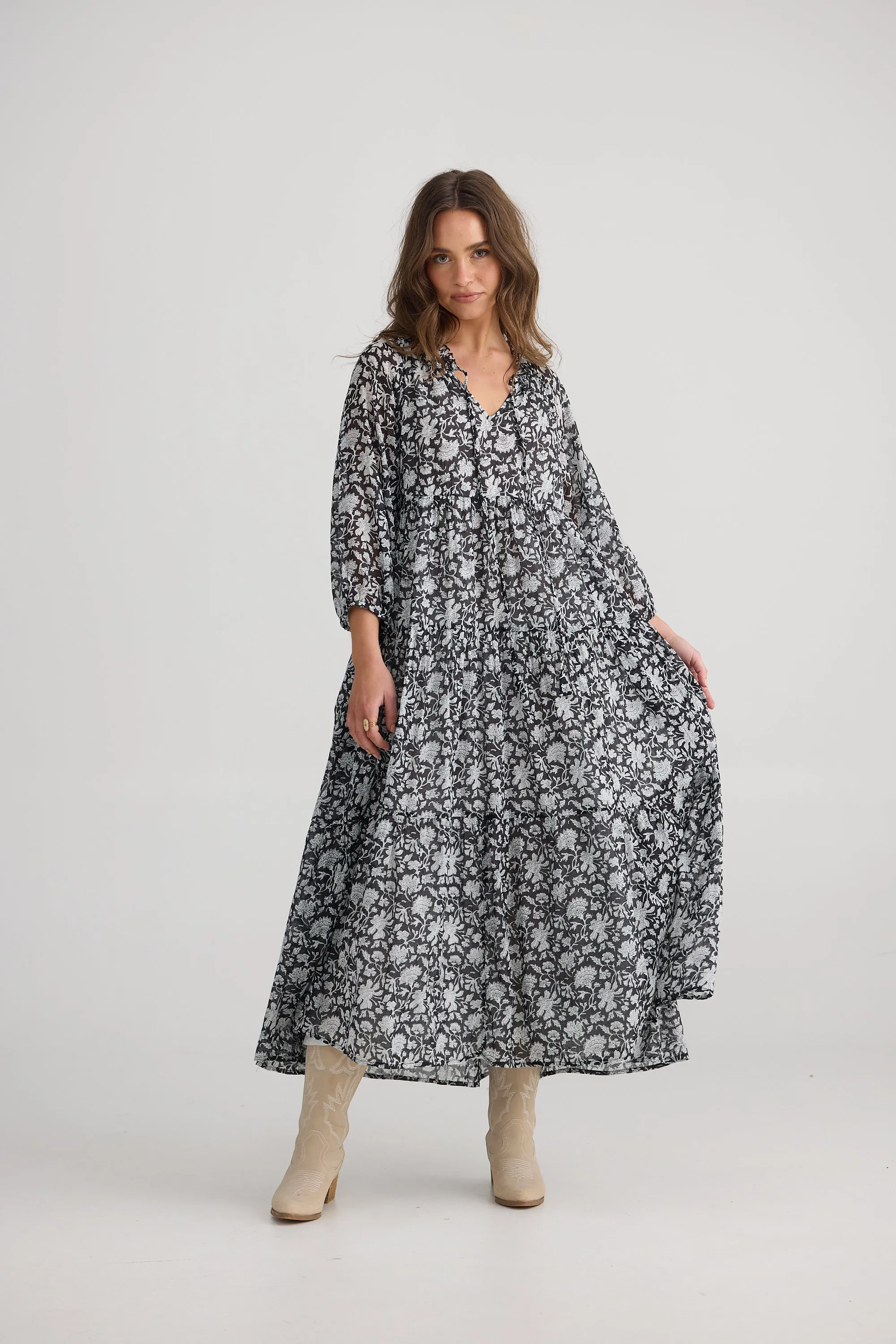 Talisman - TA25105-02 Damascus Mid Sleeve Dress