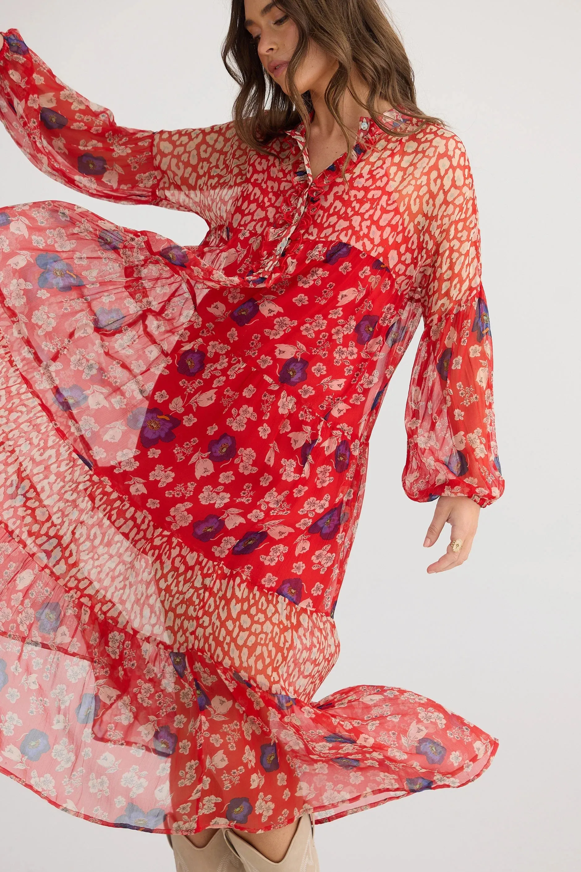 Talisman - TA25124-1 Carnation Dress