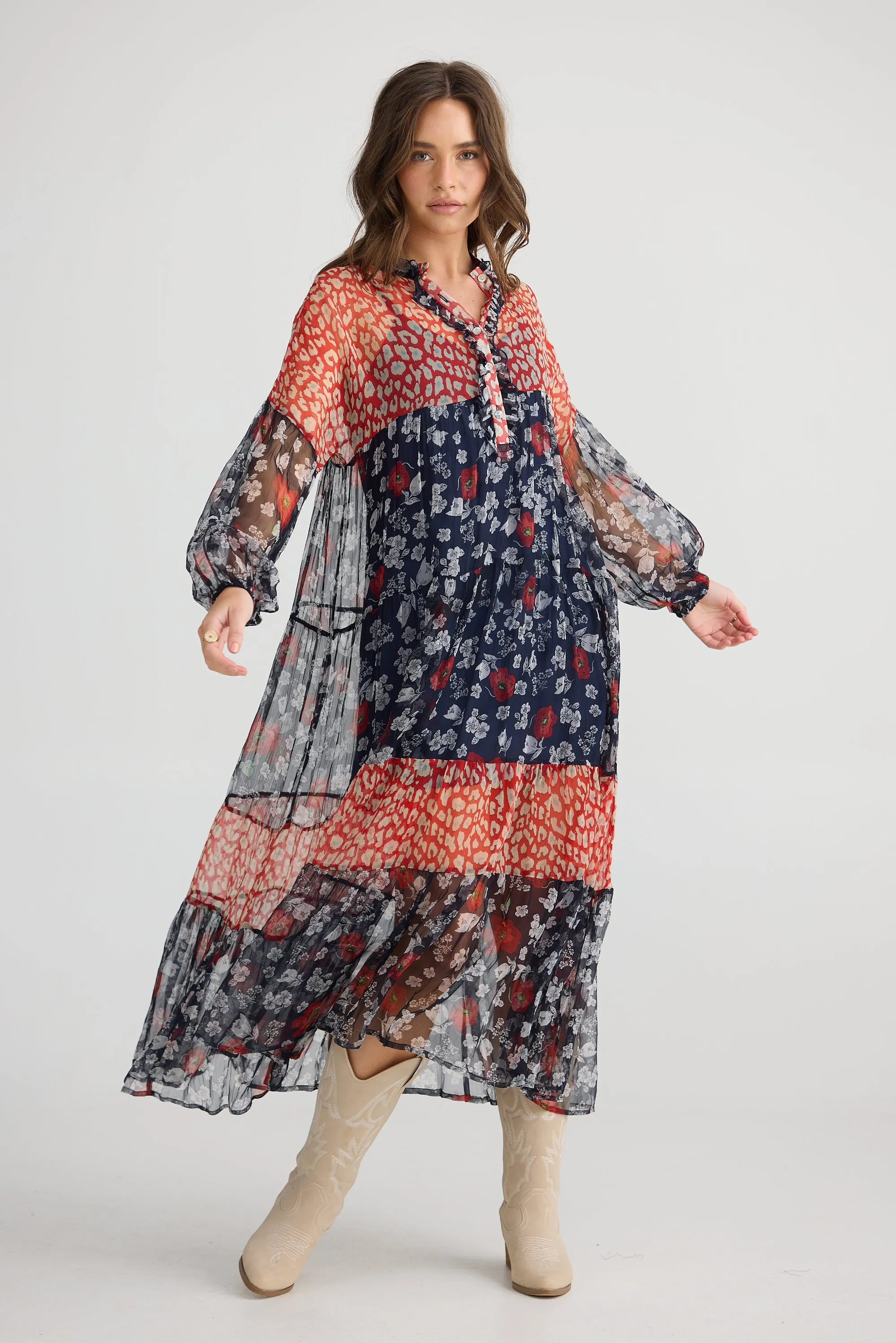 Talisman - TA25124-2 Carnation Dress